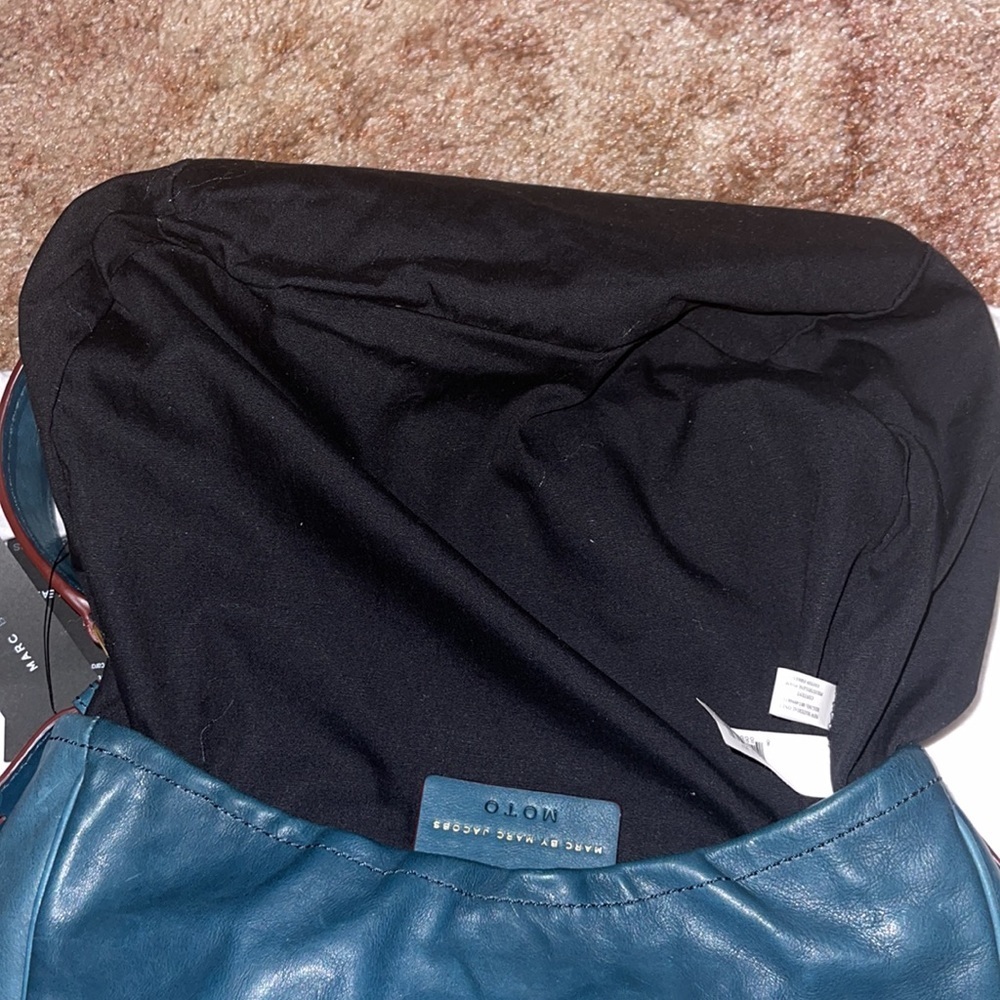 MARC BY MARC JACOBS- teal moto shoulder bag ✨NWT✨ - Picture 13 of 16